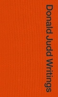 Cover: Donald Judd Writings - David Zwirner