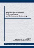 Cover: Materials and Technologies for Energy Supply and Environmental Engineering - Trans Tech Publications Ltd