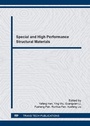 Cover: Special and High Performance Structural Materials - Trans Tech Publications Ltd