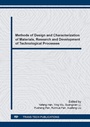 Cover: Methods of Design and Characterization of Materials, Research and Development of Technological Processes - Trans Tech Publications Ltd