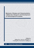 Cover: Methods of Design and Characterization of Materials, Research and Development of Technological Processes - Trans Tech Publications Ltd