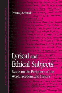 Enlarge image Cover: Lyrical and Ethical Subjects - State University of New York Press