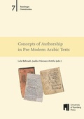 Cover: Concepts of Authorship in Pre-Modern Arabic Texts - University of Bamberg Press