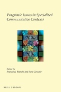 Cover: Pragmatic Issues in Specialized Communicative Contexts - Brill