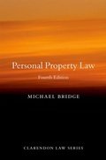 Cover: Personal Property Law - OUP eBook
