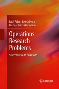 Enlarge image Cover: Operations Research Problems - Springer