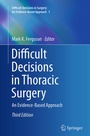 Cover: Difficult Decisions in Thoracic Surgery - Springer
