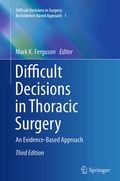 Cover: Difficult Decisions in Thoracic Surgery - Springer