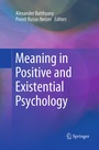Cover: Meaning in Positive and Existential Psychology - Springer