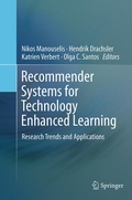 Cover: Recommender Systems for Technology Enhanced Learning - Springer