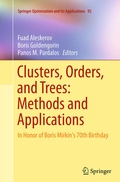 Cover: Clusters, Orders, and Trees: Methods and Applications - Springer
