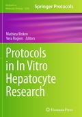 Cover: Protocols in In Vitro Hepatocyte Research - Humana Press Inc.