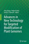 Cover: Advances in New Technology for Targeted Modification of Plant Genomes - Springer