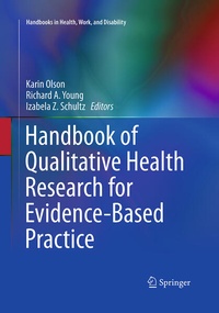 Enlarge image Cover: Handbook of Qualitative Health Research for Evidence-Based Practice - Springer