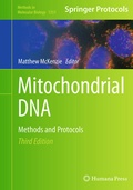 Cover: Mitochondrial DNA - Humana Press Inc.
