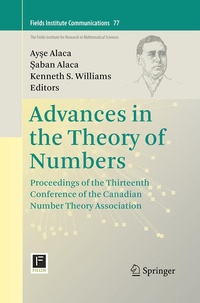Enlarge image Cover: Advances in the Theory of Numbers - Springer