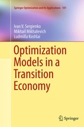 Cover: Optimization Models in a Transition Economy - Springer