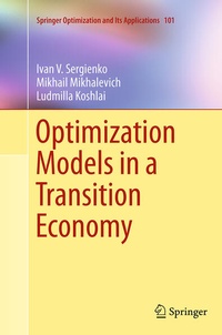 Enlarge image Cover: Optimization Models in a Transition Economy - Springer
