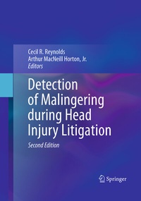 Abbildung von: Detection of Malingering during Head Injury Litigation - Springer