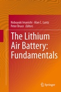 Cover: The Lithium Air Battery - Springer
