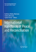 Cover: International Handbook of Peace and Reconciliation - Springer