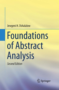 Abbildung von: Foundations of Abstract Analysis - Springer