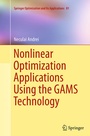 Cover: Nonlinear Optimization Applications Using the GAMS Technology - Springer