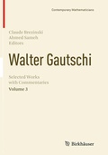 Cover: Walter Gautschi, Volume 3 - Birkhauser Boston Inc