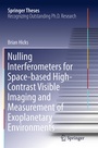 Cover: Nulling Interferometers for Space-based High-Contrast Visible Imaging and Measurement of Exoplanetary Environments - Springer