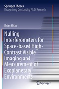 Cover: Nulling Interferometers for Space-based High-Contrast Visible Imaging and Measurement of Exoplanetary Environments - Springer