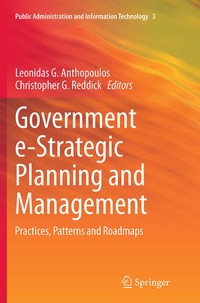 Enlarge image Cover: Government e-Strategic Planning and Management - Springer