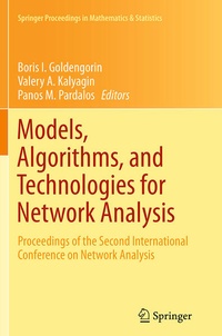 Enlarge image Cover: Models, Algorithms, and Technologies for Network Analysis - Springer