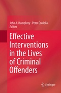 Cover: Effective Interventions in the Lives of Criminal Offenders - Springer