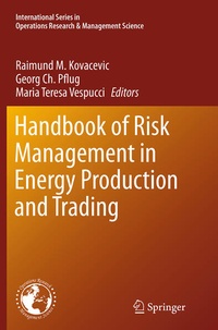 Enlarge image Cover: Handbook of Risk Management in Energy Production and Trading - Springer
