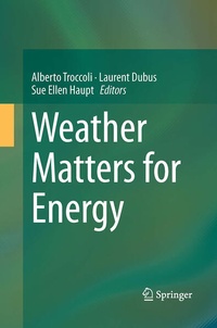 Enlarge image Cover: Weather Matters for Energy - Springer