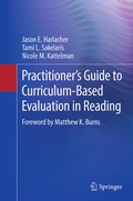 Cover: Practitioner's Guide to Curriculum-Based Evaluation in Reading - Springer