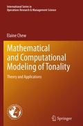 Cover: Mathematical and Computational Modeling of Tonality - Springer