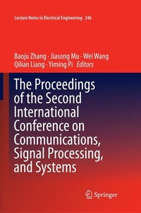 Enlarge image Cover: The Proceedings of the Second International Conference on Communications, Signal Processing, and Systems - Springer