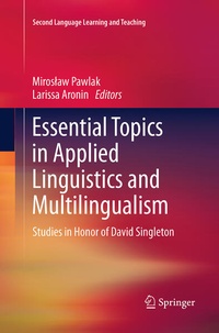 Enlarge image Cover: Essential Topics in Applied Linguistics and Multilingualism - Springer