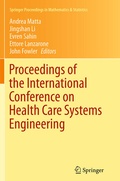Cover: Proceedings of the International Conference on Health Care Systems Engineering - Springer