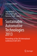 Cover: Sustainable Automotive Technologies 2013 - Springer