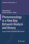 Cover: Phenomenology in a New Key: Between Analysis and History - Springer