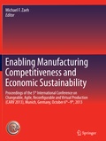 Cover: Enabling Manufacturing Competitiveness and Economic Sustainability - Springer