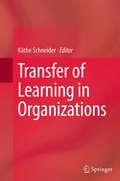 Cover: Transfer of Learning in Organizations - Springer