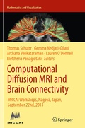 Cover: Computational Diffusion MRI and Brain Connectivity - Springer