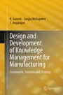 Cover: Design and Development of Knowledge Management for Manufacturing - Springer