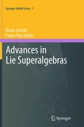 Cover: Advances in Lie Superalgebras - Springer