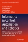 Cover: Informatics in Control, Automation and Robotics - Springer
