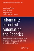 Cover: Informatics in Control, Automation and Robotics - Springer
