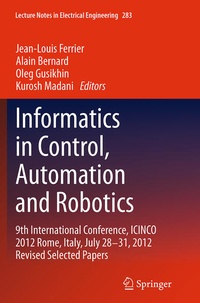 Enlarge image Cover: Informatics in Control, Automation and Robotics - Springer